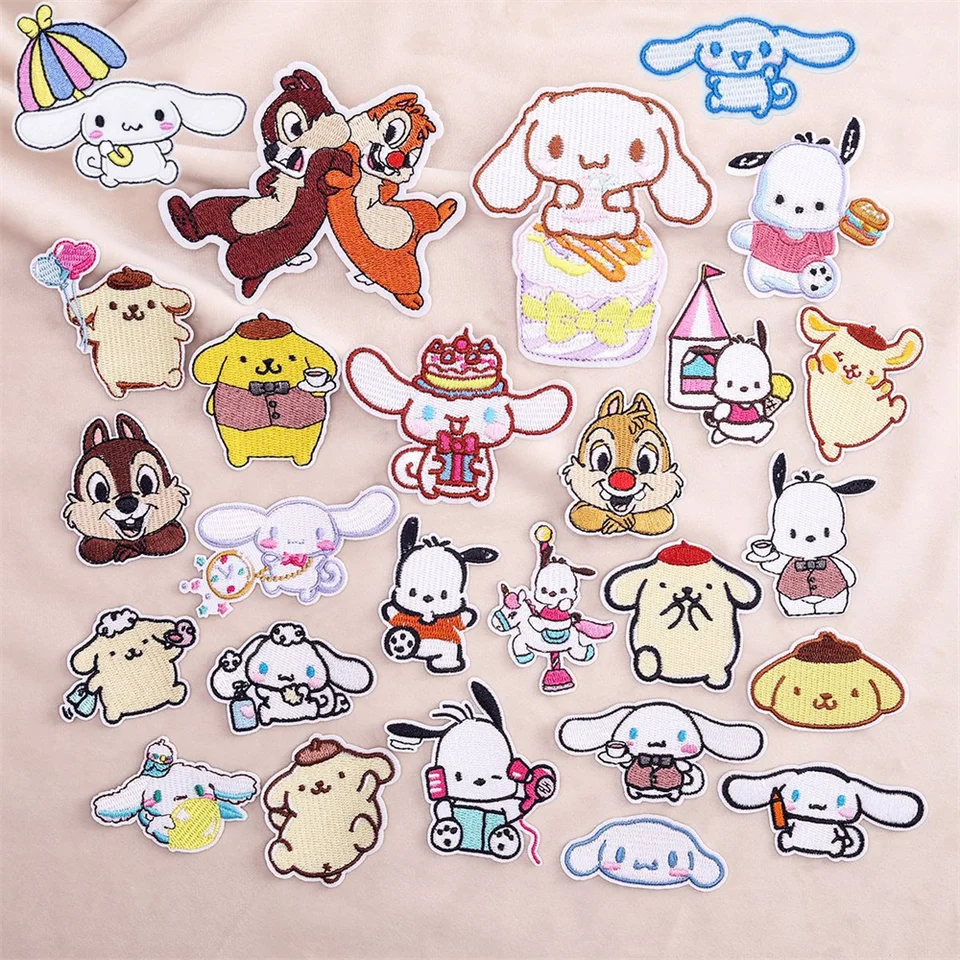 Karikatúra 3m lepidla samovelí záplaty Chip 'n' Dale Miniso Postavy výšivky