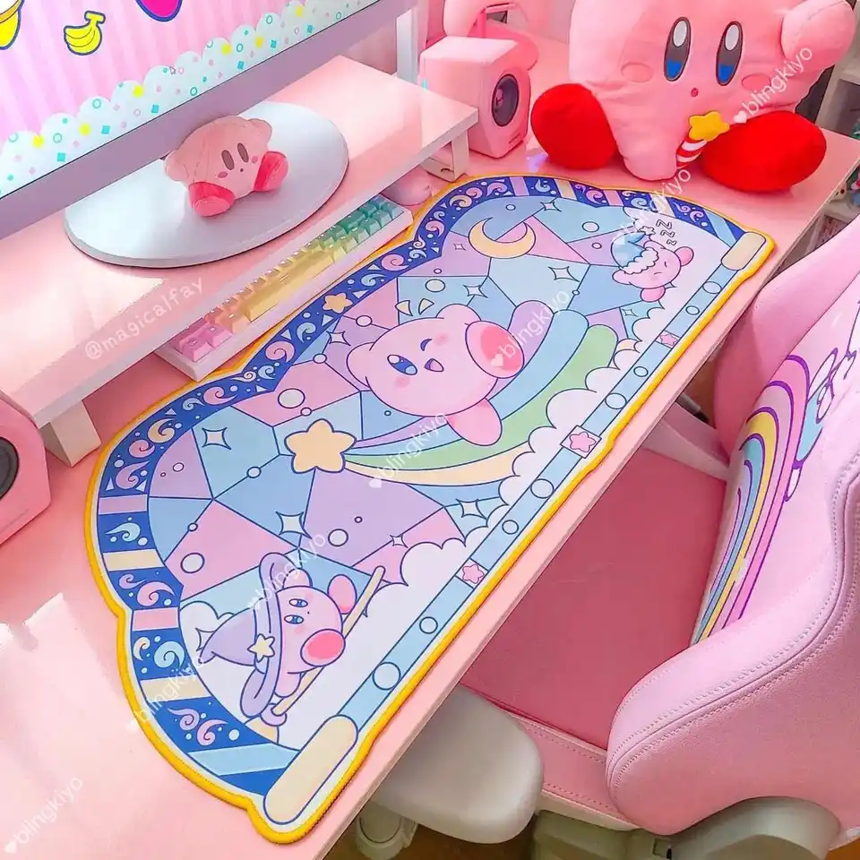 Karikatúra anime Kirby Mouse Pad Office Study