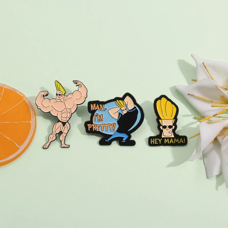 Karikatúra anime postava smaltované špendlíky vtipné super cool rola kovové brošne doplnky batohový klobúk klopa odznak pre deti pre deti