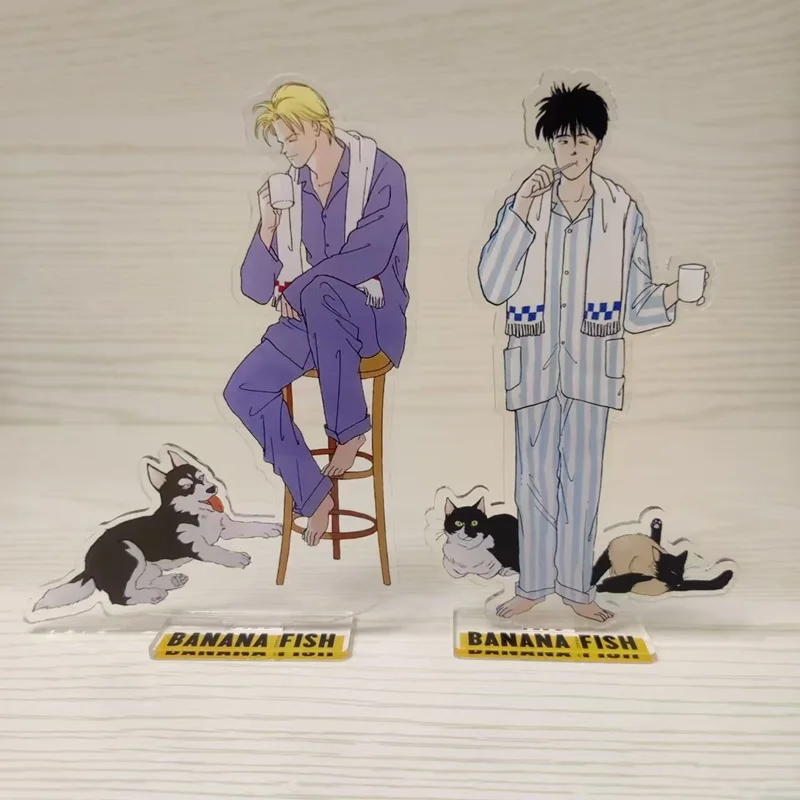 Karikatúra banánové ryby anime figúrka popol Lynx Okumura eiji akrylové stojany modelové taniere stola dekora