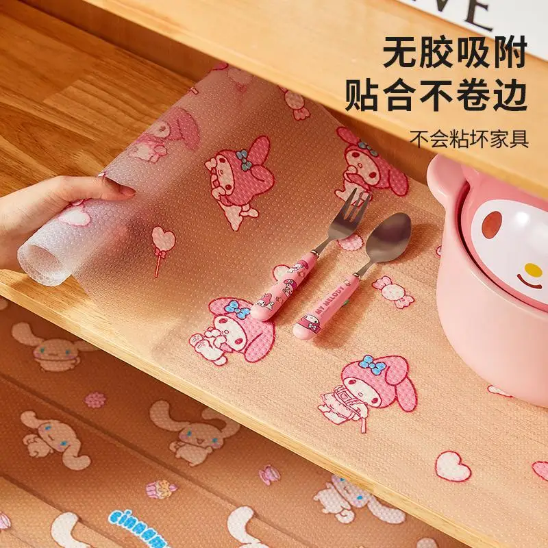 Karikatúra Cinnamoroll obrus Sanrio moja melódia kawaii roztomilá zásuvka kuchyňa jedálenský stôl domácnosť nepremokavá olejová stola podložka