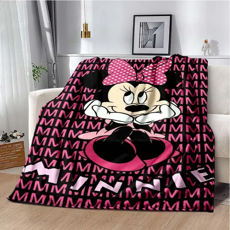 Karikatúra Disney Mickey Minnie Soft Plyšová prikrývka, flanelová prikrývka prikrývka pre obývaciu izbu spálňa posteľ pohovka piknik