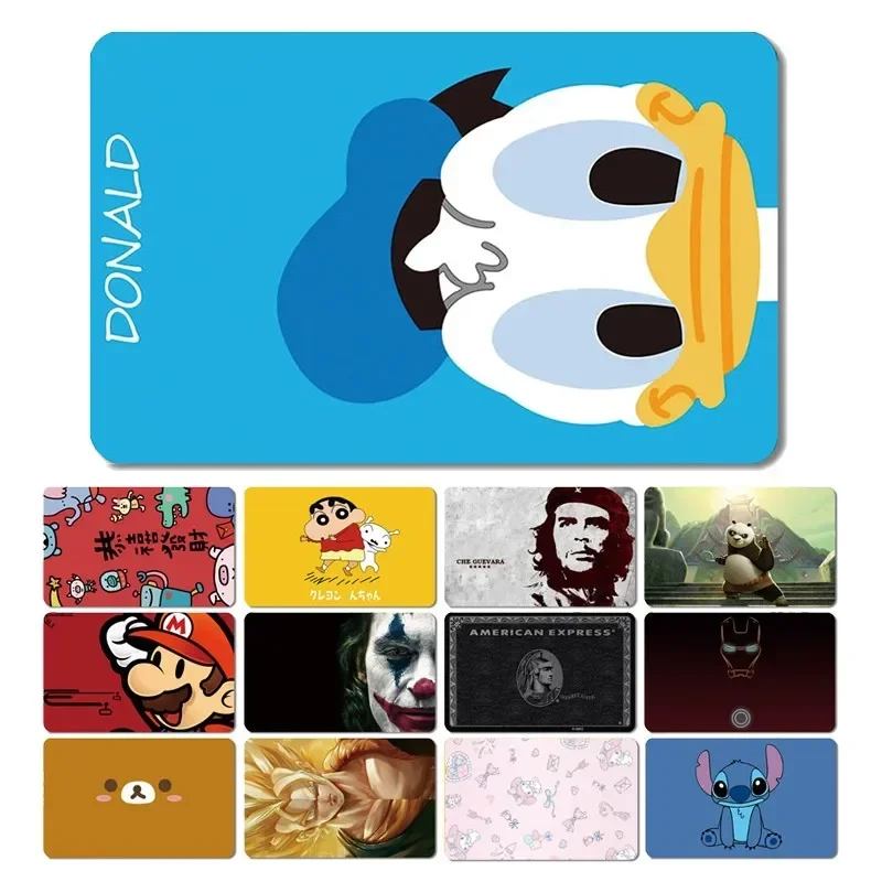 Karikatúra Dragon Ball Anime Stone Panda Bear predná nálepka Tape Tape Cover Film Pase pre veľkú kartu Small No Chip Credit Credit Card