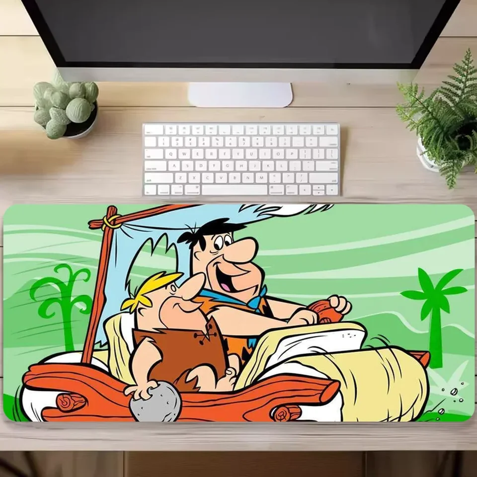 Karikatúra F-flintstones myš MousePad Veľká herná výpočtová hráč PC PC Klávesnica Mouses