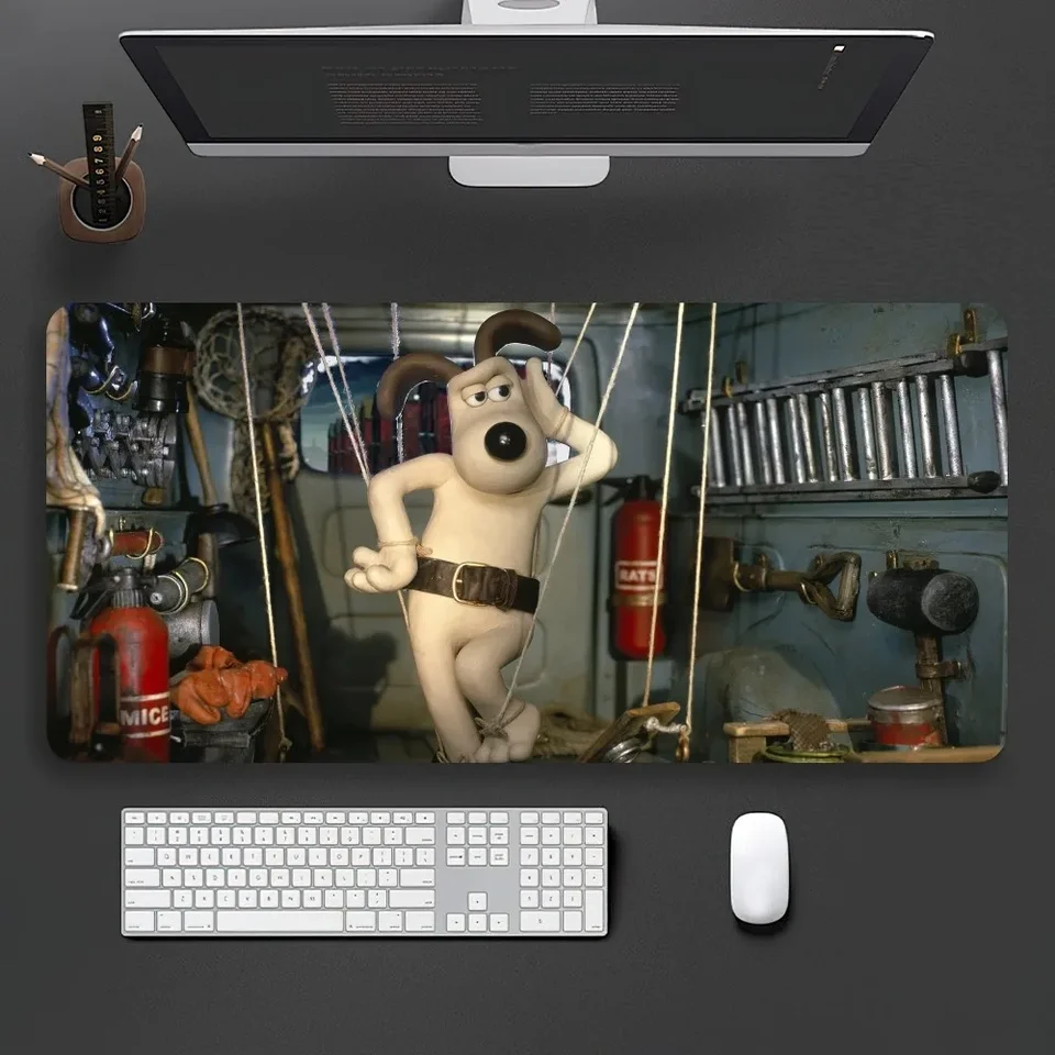 Karikatúra G-Gromits Cute TV W-Wallaces Pes Funny Mouse Pad Game Office Veľká PC Klávesnica Guma Veľký stolný počítač prenosný stôl