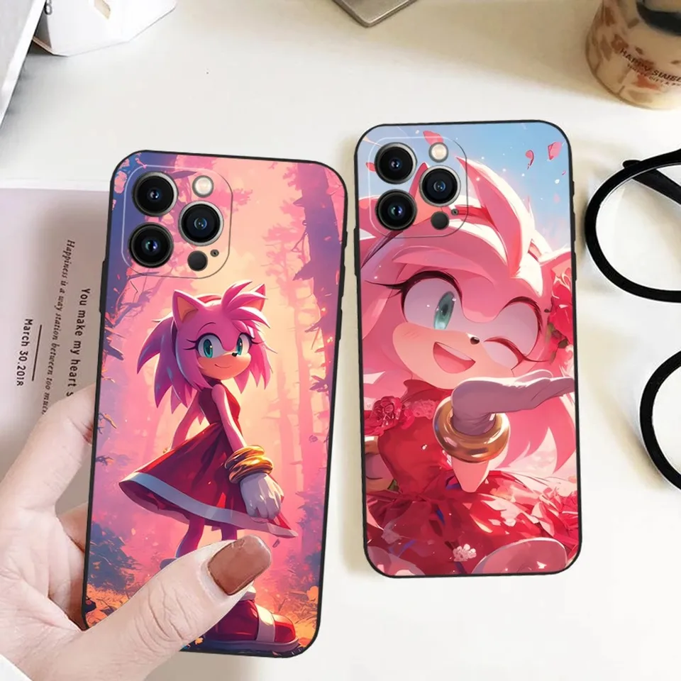 Karikatúra Hedgehoges S-SONICS TELEFÓN PREPONÁLNE PREPOJE 13 11 15Promax 14 12 Pro XS Max Mini xr x 7 8 6 6s Plus plus Coque