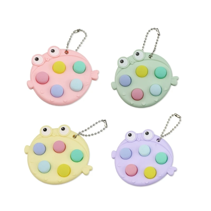 Karikatúra hračky Fish Bubble Pressing Toy Keychain držanie zmyslového hračky Tlak vydanie hračky mini gadget vtipný darček