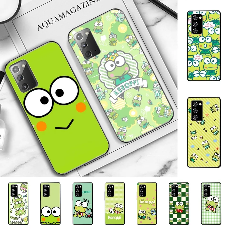 Karikatúra K-Keroppi Green Frog Puzdro pre Samsung Note 8 9 10 20 Pro Plus Lite M 10 11 20 30 31 31 51 A 21 22 42 02 03
