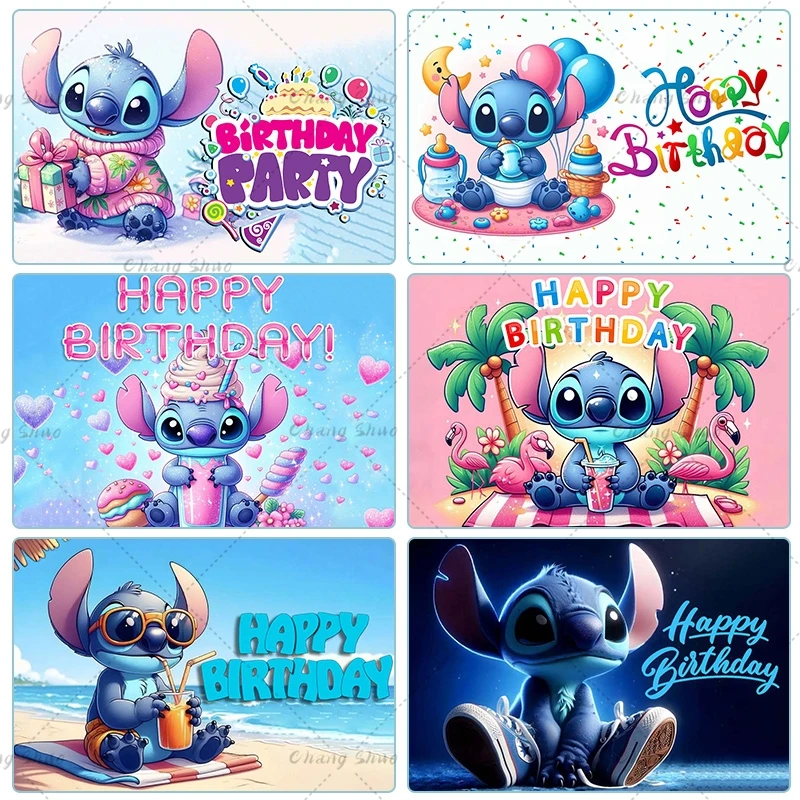 Karikatúra Lilo & Stitch Téma Téma Kady Kady pre deti narodeninová oslava fotografia Foto dekorácie Fotografie Ocean Flower Decorácie dekorácia