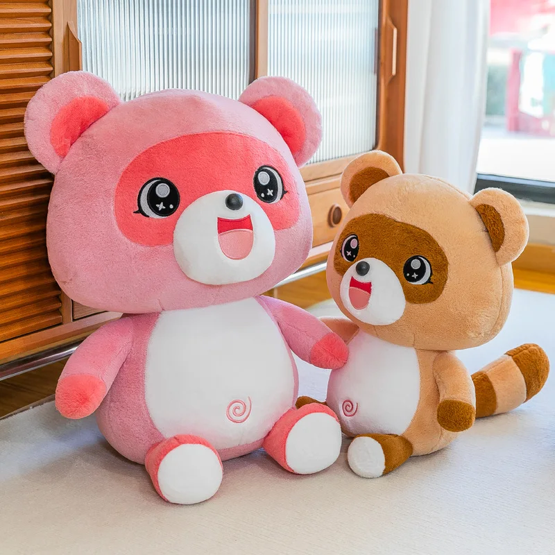Karikatúra malá mývala plyšová hračka kawaii plnená anime medveď bábika Soft Sofa Cushion Deti spať