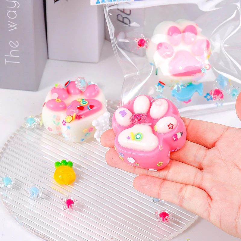 Karikatúra mačiek mapa squishy hračky Soft Mochi hračky roztomilé pomalé rebound stres reliéf fidget hračky pre deti dary dospelých