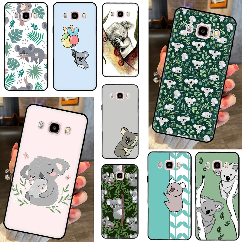 Karikatúra maľba zvieracie koala puzdro pre Samsung Galaxy J6 J4 Plus A6 A7 A8 A9 J8 2018 J3 J7 2017 J1 A3 A5 Cover