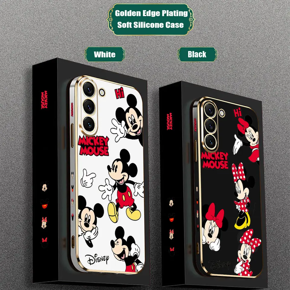 Karikatúra Mickey Mouse Minnie Case pre Samsung Galaxy Note Ultra 20 10 9 8 Plus A15 A14 A13 A05 S M62 M53 M51 M33 M32 M31 5G Kryt