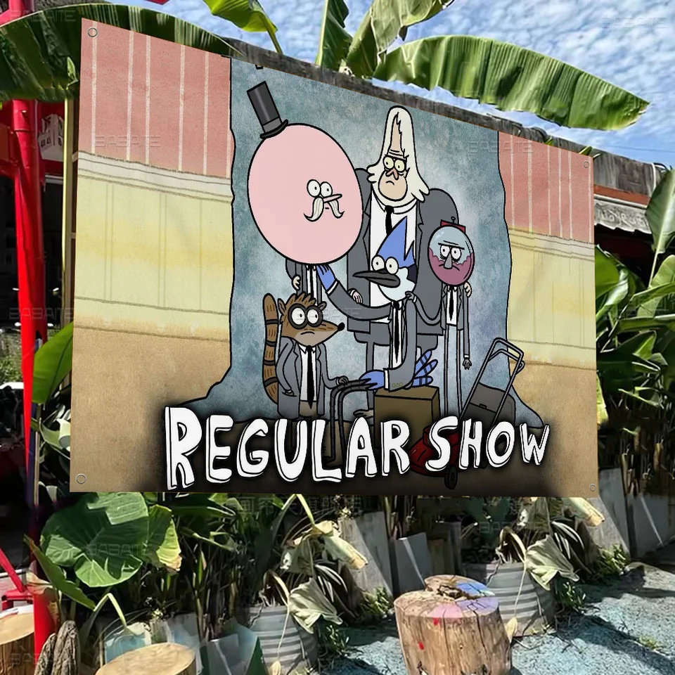 Karikatúra R-regulárna S-show farebná vlajka stena zavesenie Česká stena banner mandala vnútorný umelecký dekor