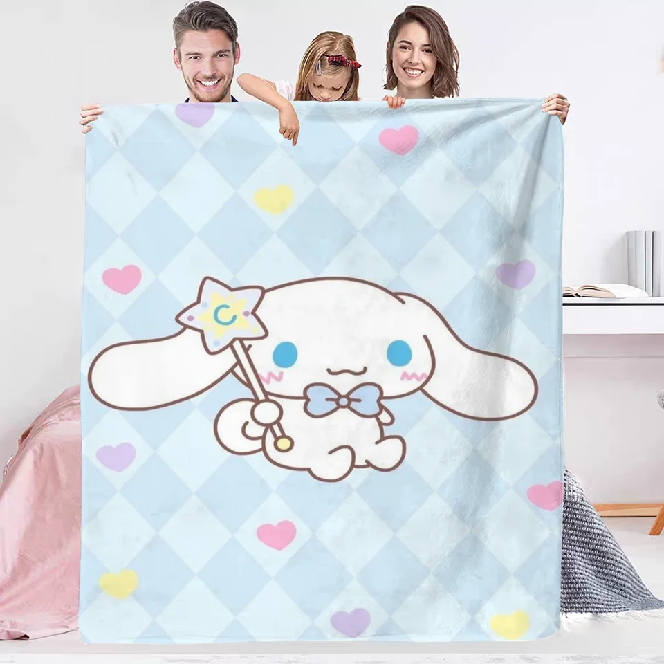 Karikatúra roztomilý hádzanie prikrývky natápalo kawaii Cinnamonroll Dekoratívna pohovka prikrývka King Veľkosť domáci interiér Luxusné prikrývky a hody