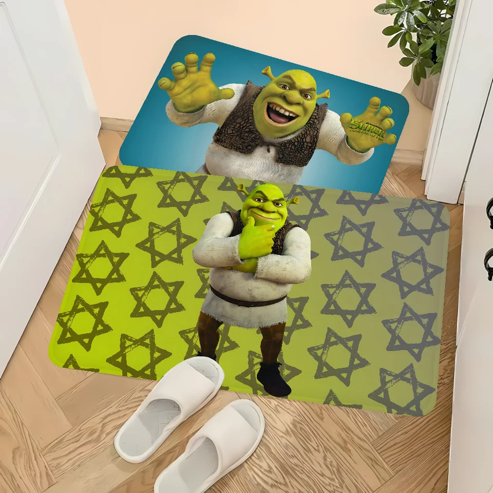 Karikatúra S-Shreks Vstupné dvere rohož morský štýl spálňa obývacia izba rohožku domovský balkón proti šikanovaniu moderný domáci výzdoba