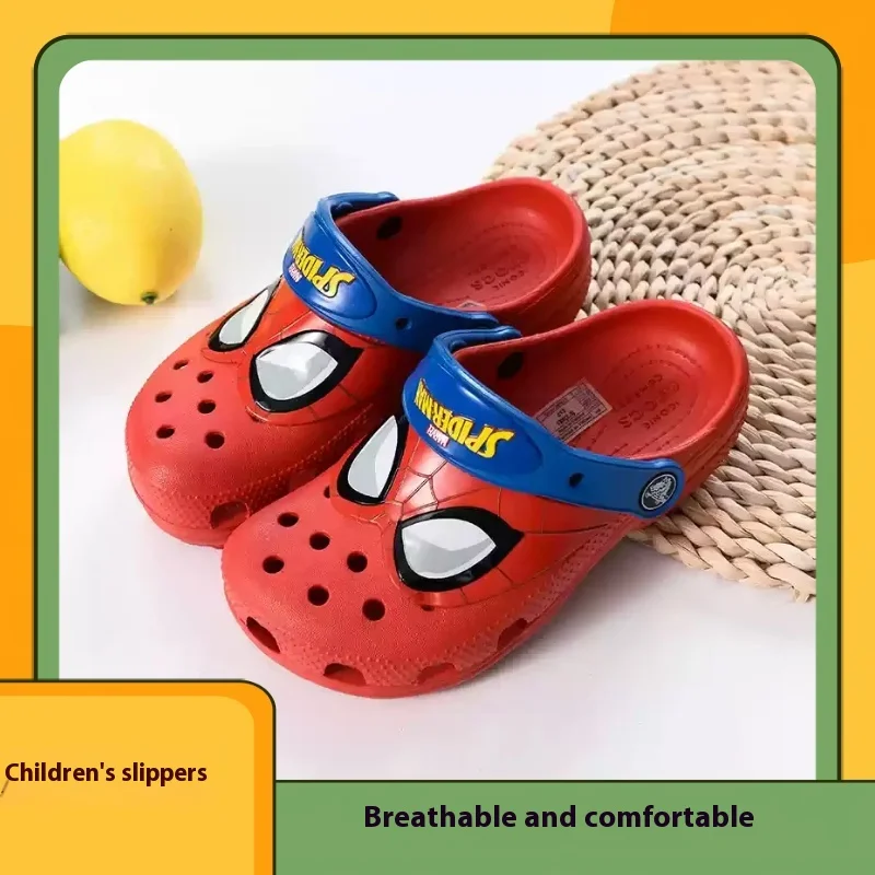 Karikatúra sandále sandále Červené chlapci dievčatá Plážové neformálne topánky priedušné želé záhradné dutiny Eva Beach Shoes Veľkosť C8-J3