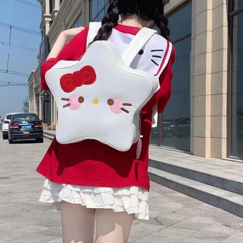 Karikatúra Sanrio Anime Kulomi Batoh všestranná módna hviezda batoh pre dámsku triedu dochádzanie do veľkej kapacity Školská taška
