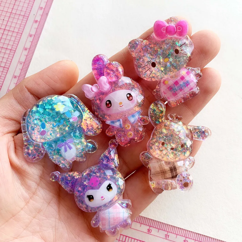 Karikatúra sanrio farebná gradientná farba vysoká priehľadnosť kt mačka živice arma