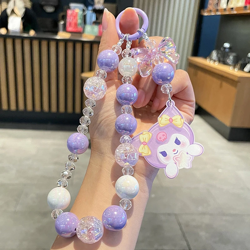 Karikatúra Sanrio Keychain Kawaii Hello Kitty Cinnamoroll Kuromi Melody Bag Decorácie Dekorácie prívesok telefónny reťazec ozdoby šperky