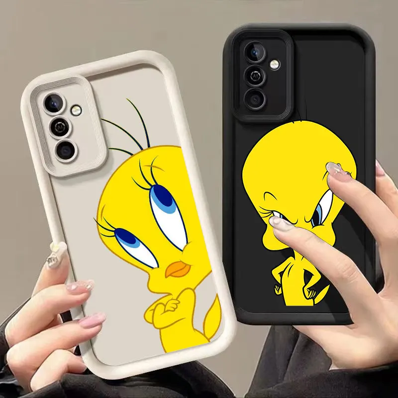Karikatúra T-Tweety Bird Sky Eye Schody schody mäkký silikónový telefón pre Samsung Galaxy S20 S21 S23 S24 Fe S22 S25 plus ultra