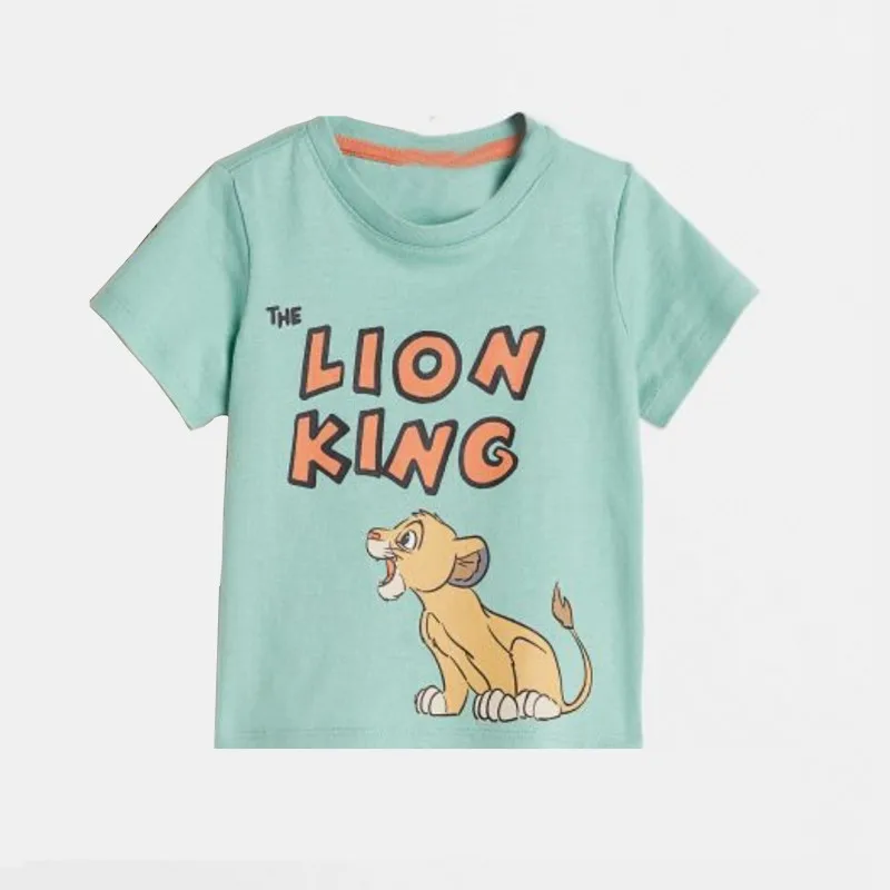 Karikatúra Tričko Tlačiareň Crewneck Tshirt Outer Wear Nový dizajn módne oblečenie Príležitostné voľné tenké bavlnené všestranné odpaliská pre chlapcov