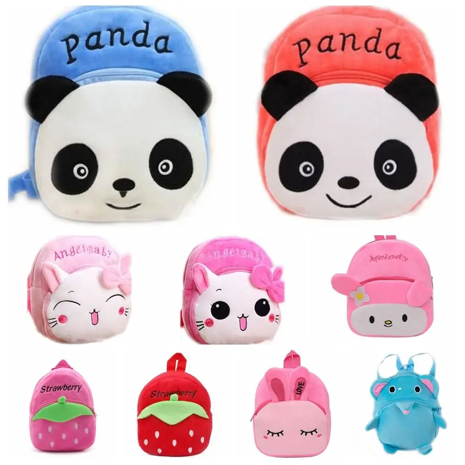 Karikatúra zvierat Cat Panda Pattern batoh mini batoh módne deti narodeniny darček pre deti