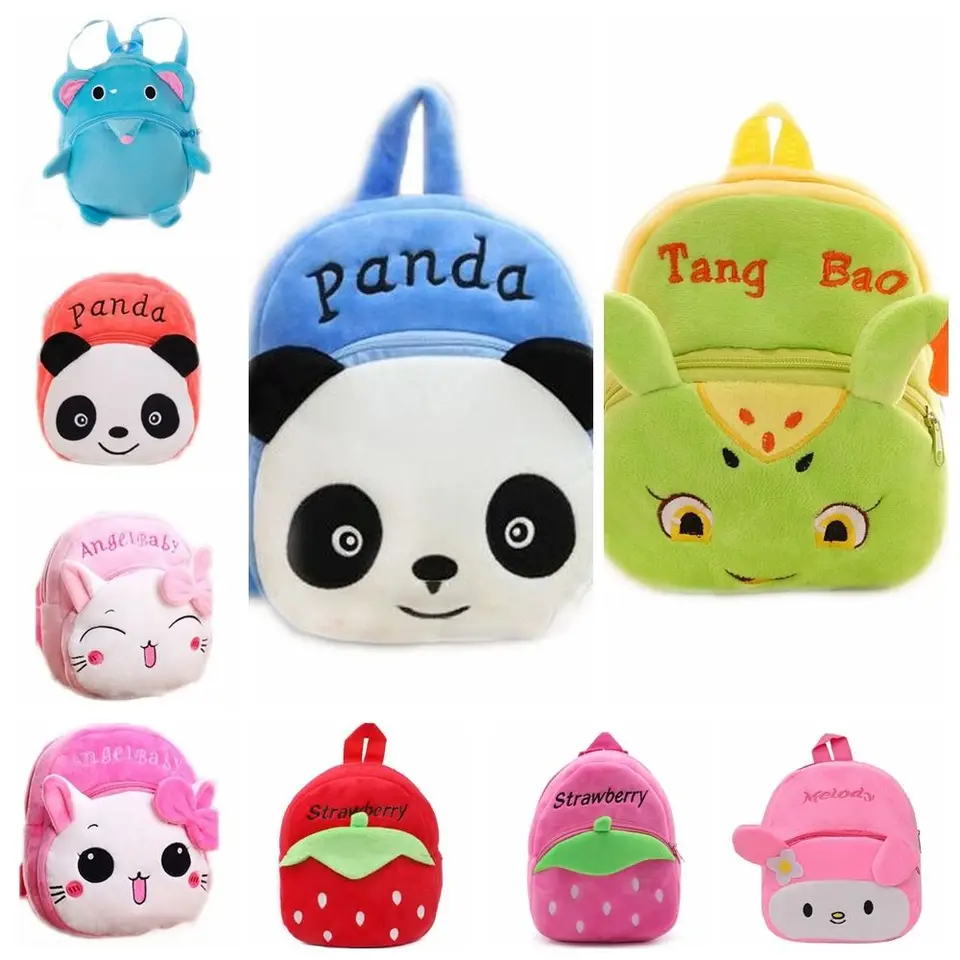 Karikatúra zvierat Cat Panda Pattern batoh mini batoh módne deti narodeniny darček pre deti