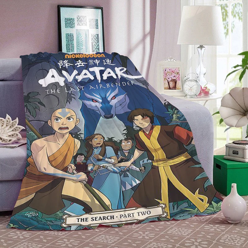 Karikačná prikrývka pohovka d-avatar Posledný letecký bedlový fleecový fleecový mäkký prikrývky pre zimný kráľ Sizemikrofiber posteľná bielizeň