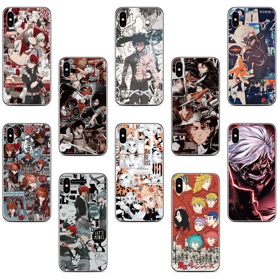 Karikačný anime puzdro pre Asus Zenfone 10 9 8 Flip 5Z 4 ROG Telefón 2 3 5 6 7 Max Pro M2 M1 Plus Shot ZB631KL ZS620KL ZS590KS
