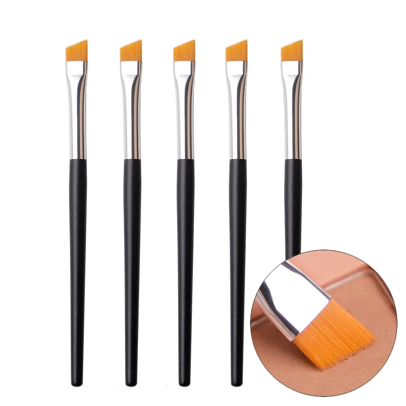 Karsyngirl 5ks očné make -up kefy ploché obočie kefou kefou Profesionálne šikmé oči obočie Make -up kozmetické nástroje
