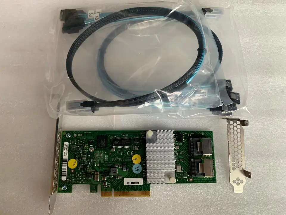 Karta adaptéra pre Fujitsu 9211-8i D2607 LSI 2008 SAS/SATA .HBA JBOD = LSI 9211-8I + 2PCS 8087-sata