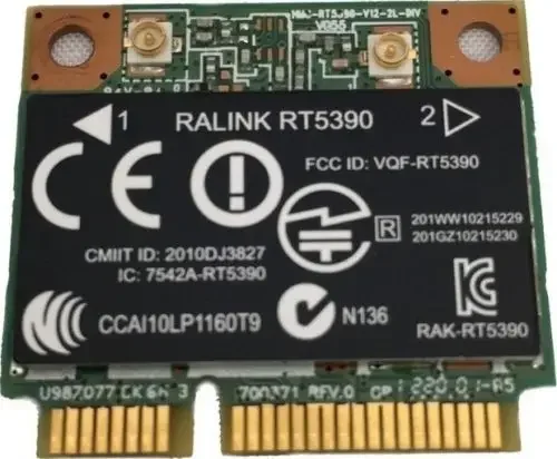 Karta bezdrôtového adaptéra pre Ralink RT5390 Half Mini PCI-E 150Mbps WLAN WiFi pre HP Compaq CQ45 G4 4340S 4445S SPS 691415-001