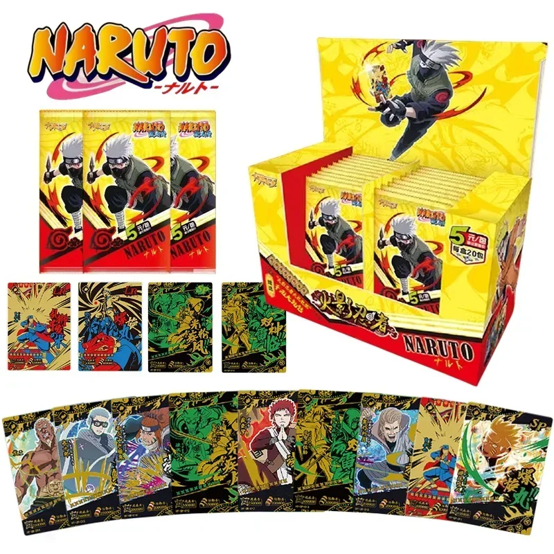 Karty Naruto Cards Booster Collection Cards Uzumaki Sasuke Ninja Game Rare Cards Box Flash Cards Hračky Deti vianočný darček