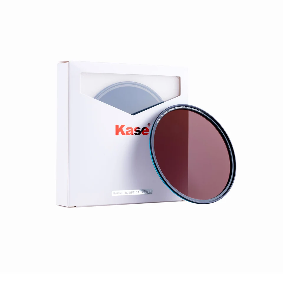 Kase 86 mm 3 -stopky ND8 KW Revolution Magnetic ND0.9 Filter s kruhom adaptéra pre fotoaparáty - modrý rám (nové balenie)