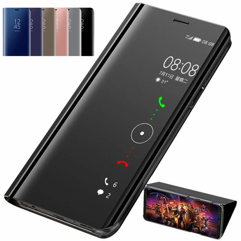 Kastícka flip telefónu s inteligentným zrkadlom pre Huawei Honor 9x 10x 10 lite 8x 8a 8s 9a 9c 9s 10i V20 V30 30 S 20 Pro Stop Cover