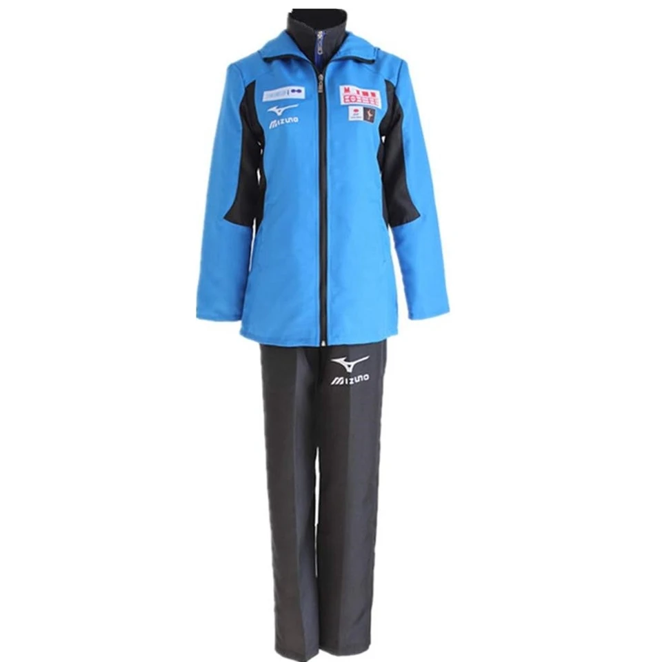 Katsuki yuri cosplay kostýmový kabát bunda Top Pants Denne