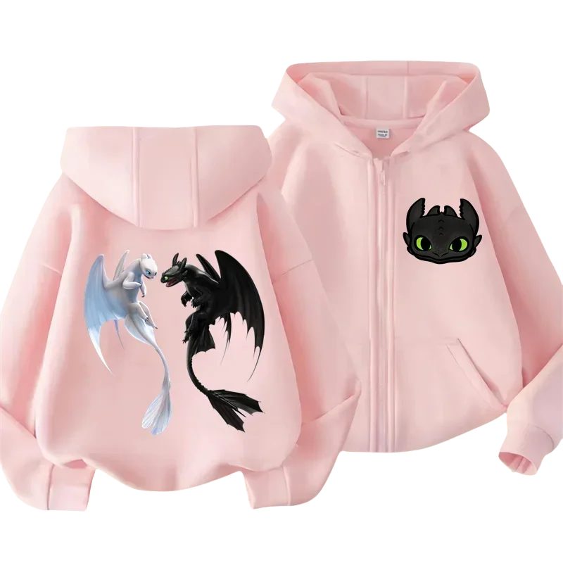 Kawaii Ako vycvičiť detské detské oblečenie Dragon Detské oblečenie chlapcov oblečenie Dievčatá móda móda detská pádová mikina top