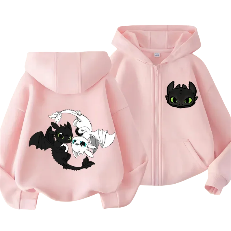Kawaii Ako vycvičiť detské detské oblečenie Dragon Detské oblečenie chlapcov oblečenie Dievčatá móda móda detská pádová mikina top