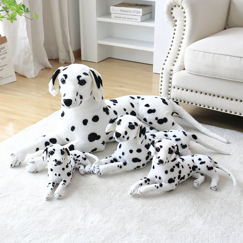 Kawaii bábiky ležiace reálne bábiky plnené zvieratá simulácia Spotted Dog Plush Toy Brinquedo hračky pre chlapcov darček pre dievčatá