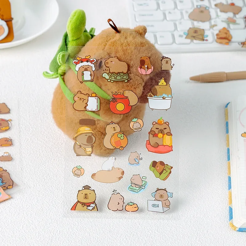 Kawaii Cartoon Emocionálna stabilita morča Pig Pet Stucker DIY Materiál Diela pre deti ručné účty Case Case Case Case