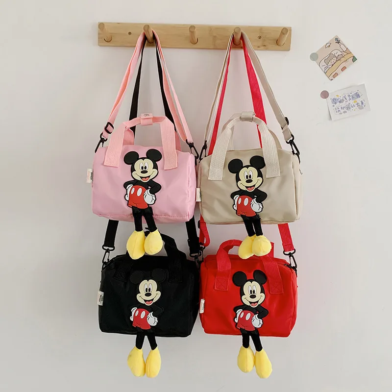Kawaii Disney Mickey Mouse Bag Cartoon Nová kabelka Cross-tela veľká kapacita prenosná úložná taška Mommy Bag Bowling Bag