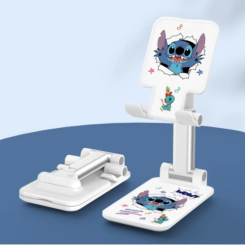 Kawaii Disney Stitch Držiak mobilného telefónu Live Broadcast Stand iPhone Samsung Tablet Universal Holder Stopbable Nastaviteľná výška