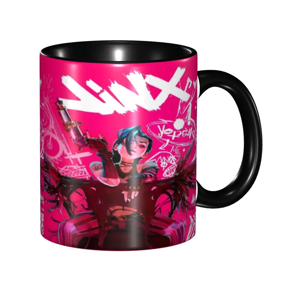 Kawaii Get Jinxed Arcane Jinx Game Fans Lover Girdes Gaming Tea Cup Room hrnčeky