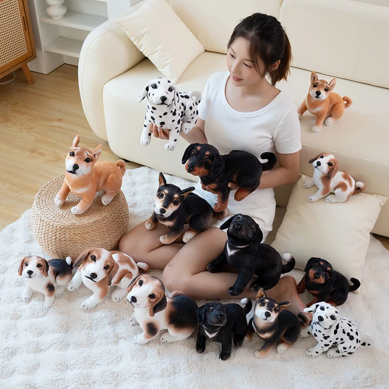 Kawaii hlava hore Shiba Inu plyšová hračka plnená mäkká zviera čierne psie hračky na narodeniny vianočné halloween novoročné darčeky