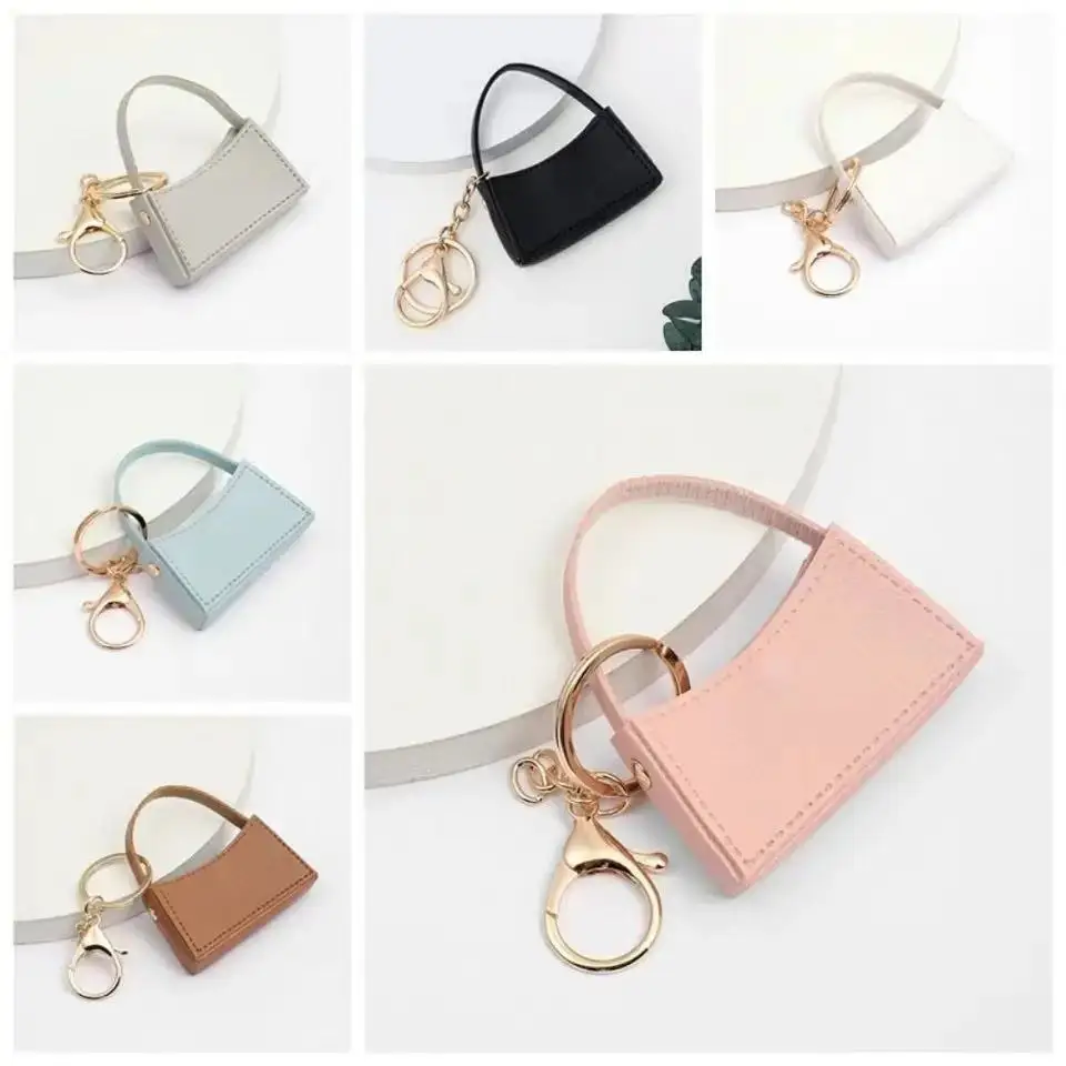 Kawaii Keychain Nové malé zakrivené vrecko Candy Color Create