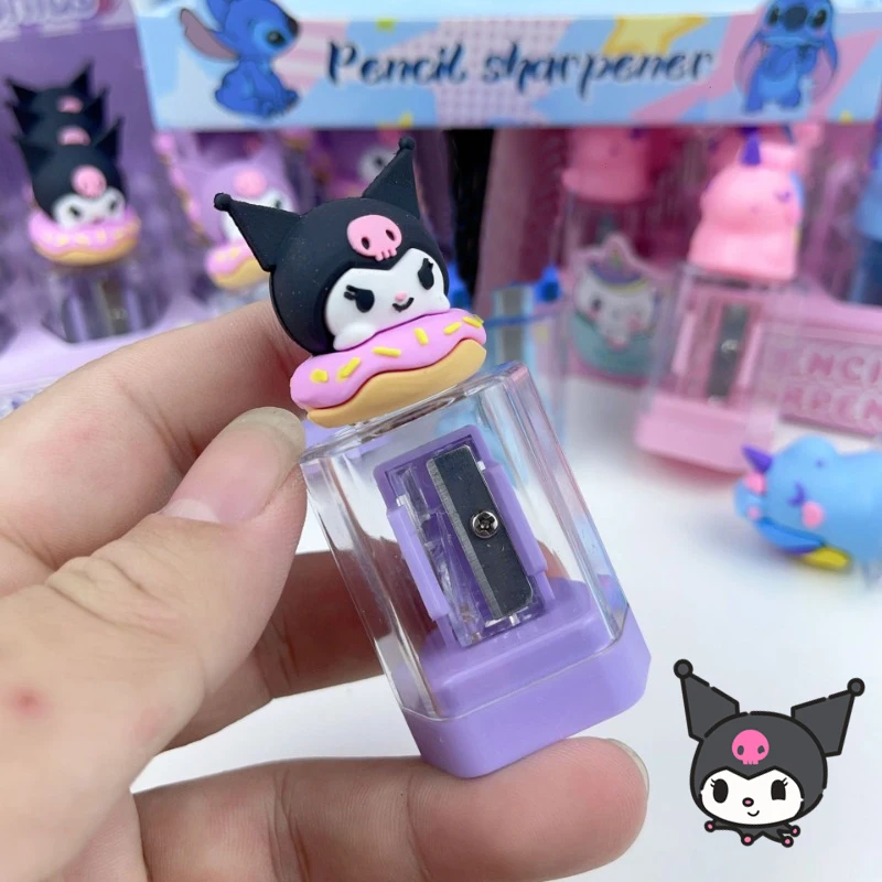 Kawaii kuromi manuálne orezávač ceruzky anime karikatúra roztomilá ceruzka na strih