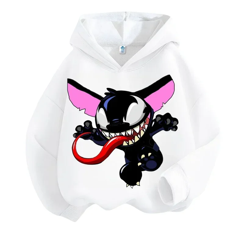Kawaii lilo steh mikina detské oblečenie Dievčatá oblečenie móda chlapcov oblečenie jeseň teplý steh mikina mikina Detské vrcholy