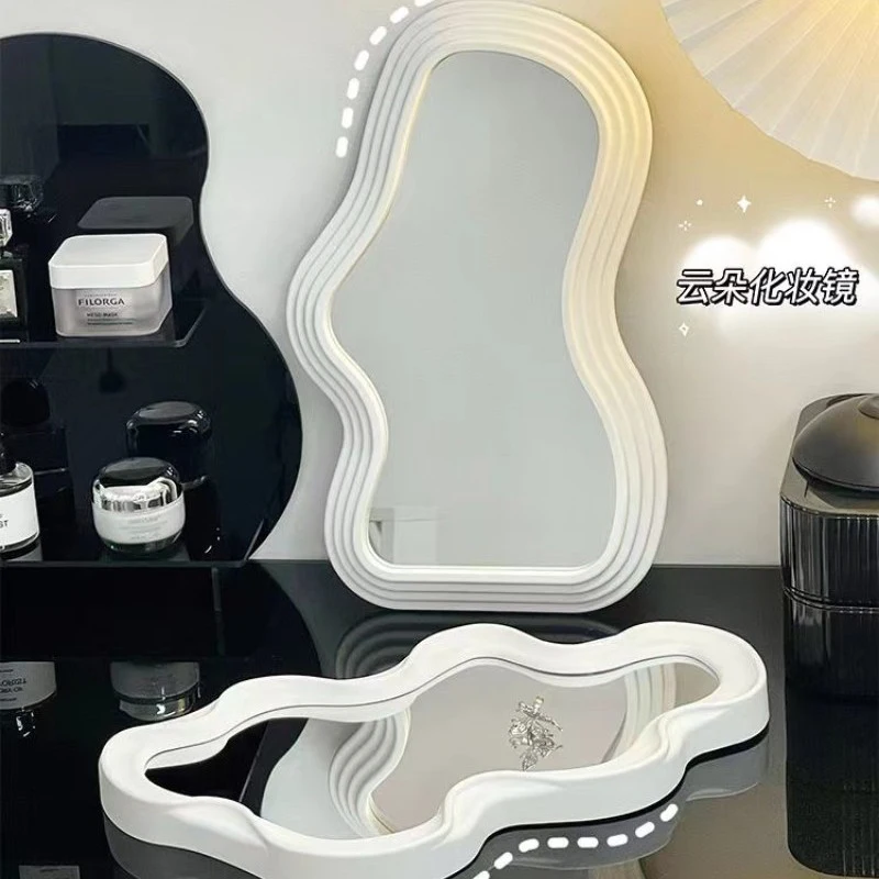 Kawaii make -up zrkadlové stolné počítače Vanity zrkadlové spálne kúpeľňa zrkadlo obývacia izba dekorácia dekorácia domova dekorácia