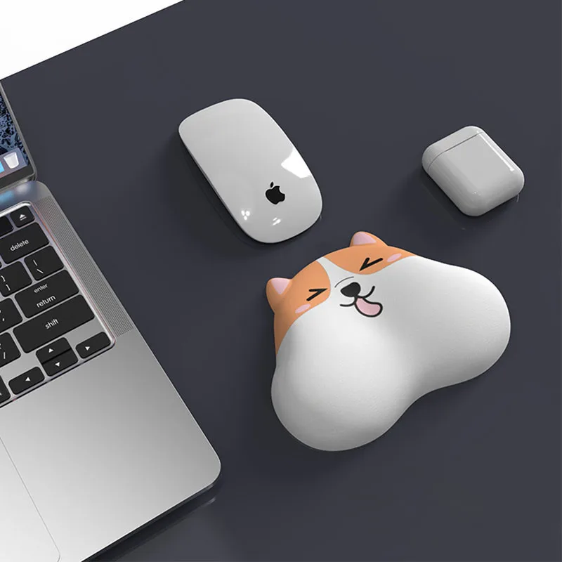 Kawaii myš na myš Mini roztomilé 3D podložky myši gél silikónová kancelárska počítač Klávesnica Rast REST Speed ​​Mousepad set myši